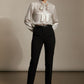 Lorna Bowknot Metallic Shirt - Beige