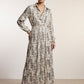 Sophia Printed Dress - Grey