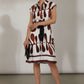 Bella Printed Shirt Dress with Belt