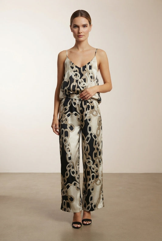 Annabel Chain Print Jumpsuit