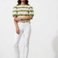 Lola Striped Crop Top - Green