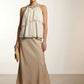 Helen Halter Neck Top - Beige