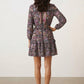 Giana Ruffle Short Dress - Brown