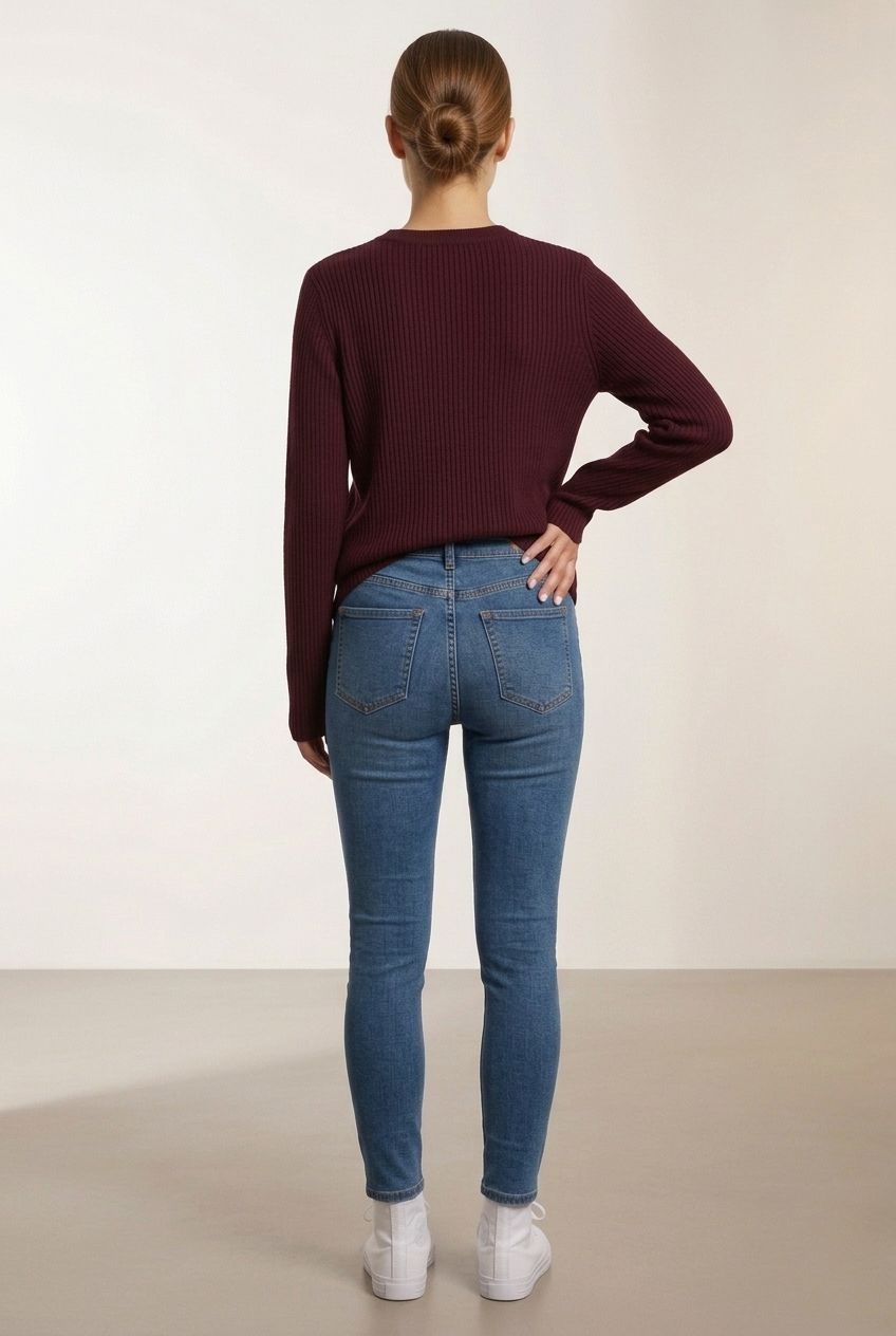 Dark Wash Denim Skinny Jeans
