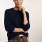 Navy Jumper with Midi Sleeves