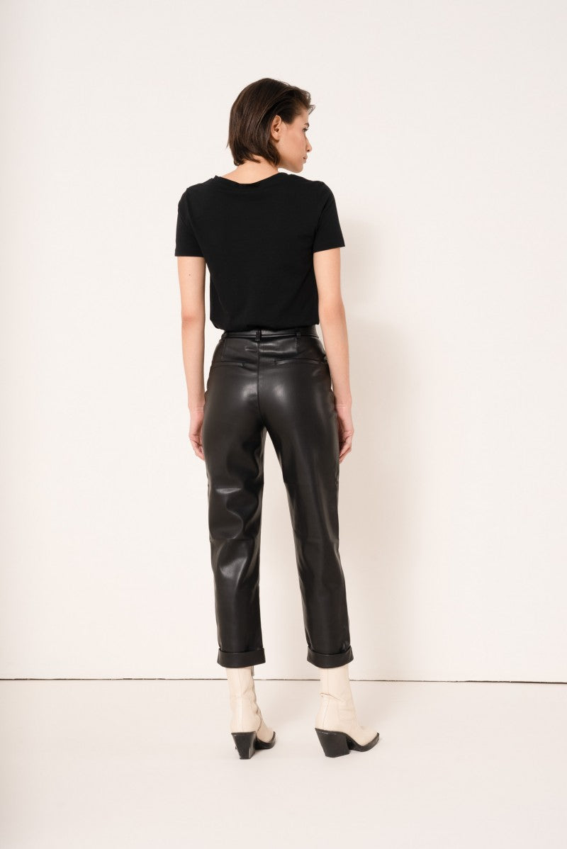 Pantalon Similicuir Anna Black Ontrendeu