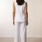 Ava Tailored Trousers with Pockets - White