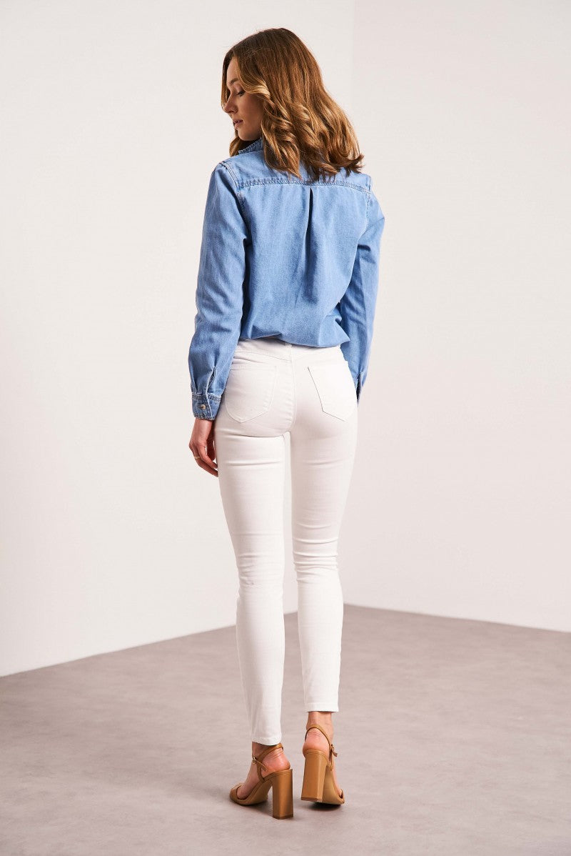 Pushup Skinny Jeans - White