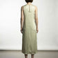 Jennifer Satin Dress - Lime Green
