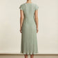 Dora Belted Wrap Dress - Green