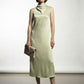 Jennifer Satin Dress - Lime Green