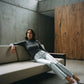 Barbara Trousers in Faux Leather - Silver