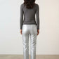 Barbara Trousers in Faux Leather - Silver