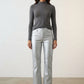 Barbara Trousers in Faux Leather - Silver