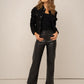 Solange straight leatherette pants - Black