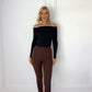 Vivian tailored trousers - brown