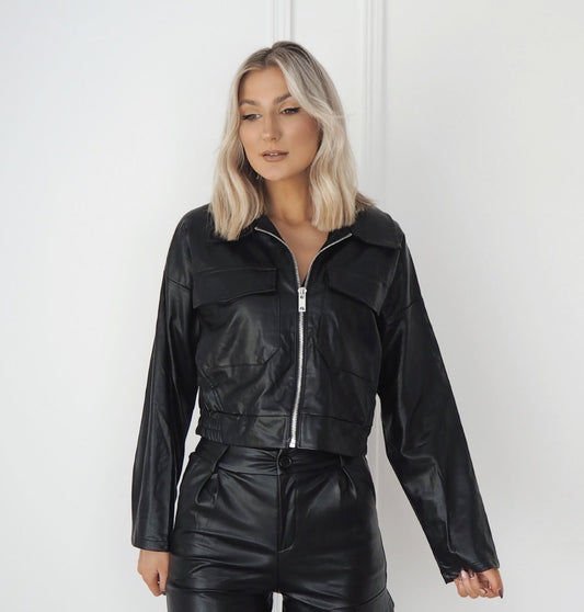 Vivian Faux Leather Jacket